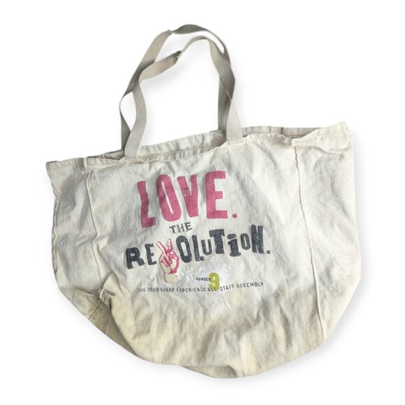 Love the Revolution 2008 Sharp Experience Canvas Tote Bag - Picture 1 of 13